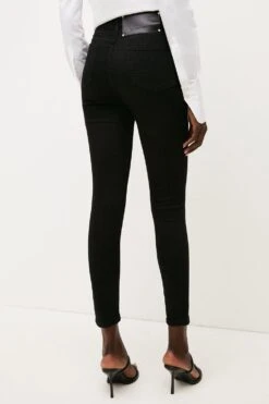 Front Page -Karen Millen Shop black high rise skinny jeans 1