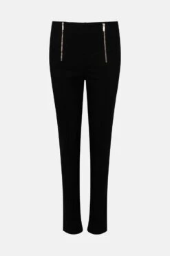 Karen Millen High Rise Skinny Zip Detail Stretch Jeans 11 Karen Millen High Rise Skinny Zip Detail Stretch Jeans -Karen Millen Shop black high rise skinny zip detail stretch jeans 4