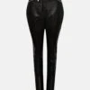 Karen Millen Leather Moto Zip Detail Leather Trouser -Karen Millen Shop black leather moto zip detail leather trouser