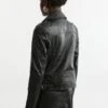 Karen Millen Military Leather Biker