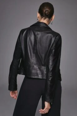 Karen Millen Tall Leather Signature Biker Jacket