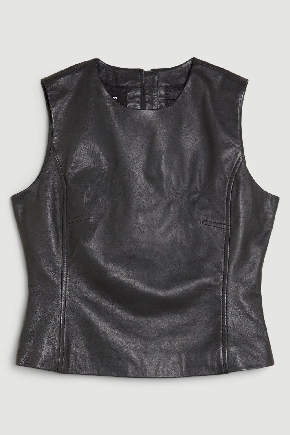 Karen Millen The Founder Leather Washed Shell Top 7 Karen Millen The Founder Leather Washed Shell Top - Image 5