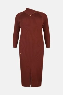 Karen Millen Plus Size Envelope Neck Dress