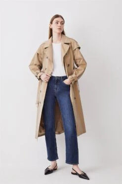 Front Page -Karen Millen Shop camel belted trench coat 1