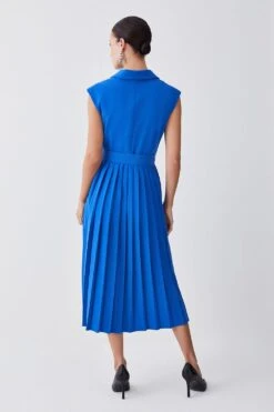 New Products 13 Karen Millen Petite Military Pleat Short Sleeve Midi Dress