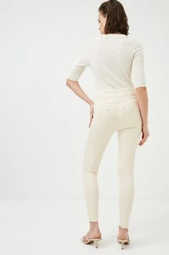 Front Page 50 Karen Millen High Rise Skinny Waist Detail Jeans