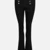 Karen Millen Mid Rise Kickflare Button Detail Jeans -Karen Millen Shop cream mid rise kickflare button detail jeans