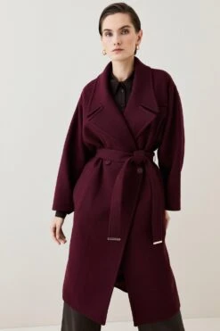 Karen Millen Tall Italian Wool Raglan Sleeve Coat