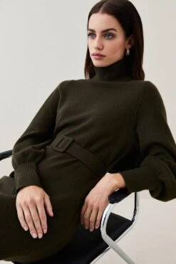Karen Millen Lydia Millen Petite Cashmere Knitted Mini Dress -Karen Millen Shop forest lydia millen petite cashmere knitted mini dress 3