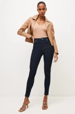 Front Page 46 Karen Millen High Rise Skinny Contour Jeans