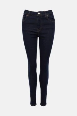 Karen Millen High Rise Skinny Contour Jeans -Karen Millen Shop indigo high rise skinny contour jeans 3