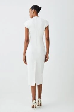 New Products 21 Karen Millen Petite Structured Crepe Forever Midi Dress