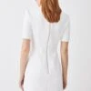 Karen Millen Tall Italian Compact Scuba Jersey Seamed A Line Mini Dress -Karen Millen Shop ivory tall italian compact scuba jersey seamed a line mini dress