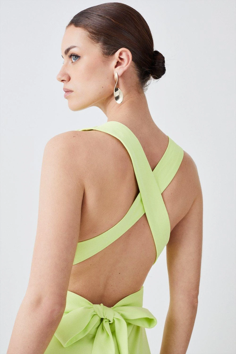 Karen Millen Petite Cowl Neck Woven Crepe Midi Wrap Dress 5 Karen Millen Petite Cowl Neck Woven Crepe Midi Wrap Dress - Image 3