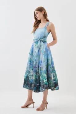 Karen Millen Lydia Millen Petite Cotton Scenic Floral Strappy Maxi Dress -Karen Millen Shop lydia millen petite cotton scenic floral strappy maxi dress 2