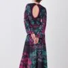 Karen Millen Tall Mirror Floral Keyhole Back Jacquard Knit Maxi Dress -Karen Millen Shop multi tall mirror floral keyhole back jacquard knit maxi dress
