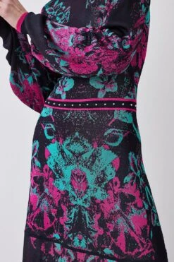 Karen Millen Tall Mirror Floral Keyhole Back Jacquard Knit Maxi Dress 11 Karen Millen Tall Mirror Floral Keyhole Back Jacquard Knit Maxi Dress -Karen Millen Shop multi tall mirror floral keyhole back jacquard knit maxi dress 4