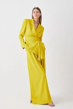 Karen Millen Petite Soft Drape Detail Blazer