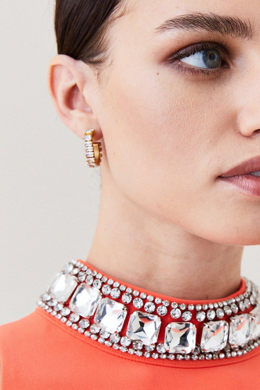 Karen Millen Petite Crystal Embellished Woven Mini Dress 6 Karen Millen Petite Crystal Embellished Woven Mini Dress - Image 4