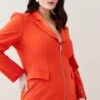 Karen Millen Plus Size Corset Waist Blazer Mini Dress -Karen Millen Shop red plus size corset waist blazer mini dress
