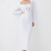 Karen Millen Tall Mesh Cut Out Bandage Knit Midaxi Dress -Karen Millen Shop white tall mesh cut out bandage knit midaxi dress